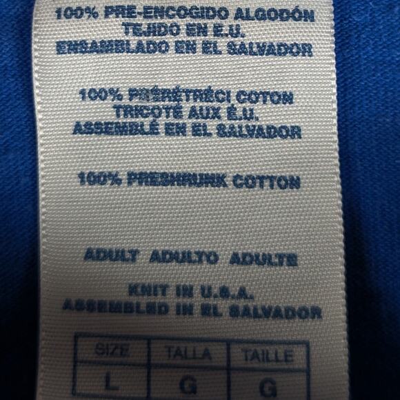 Kentucky Wildcats Long Sleeve Shirt Men’s Large Blue NCAA Delta Pro Weight Tee - Picture 3 of 4